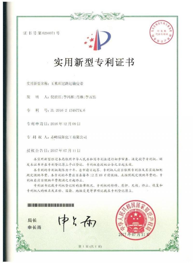 玉米庫(kù)過路運(yùn)輸皮帶